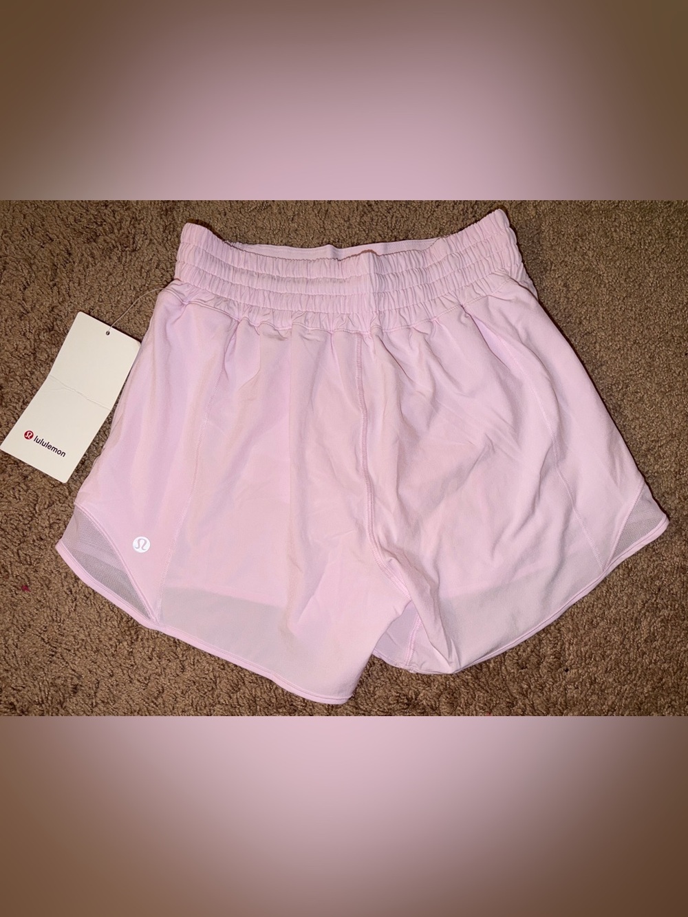Lululemon Light Pink Athletic Running Shorts NWT - Picture 2 of 4